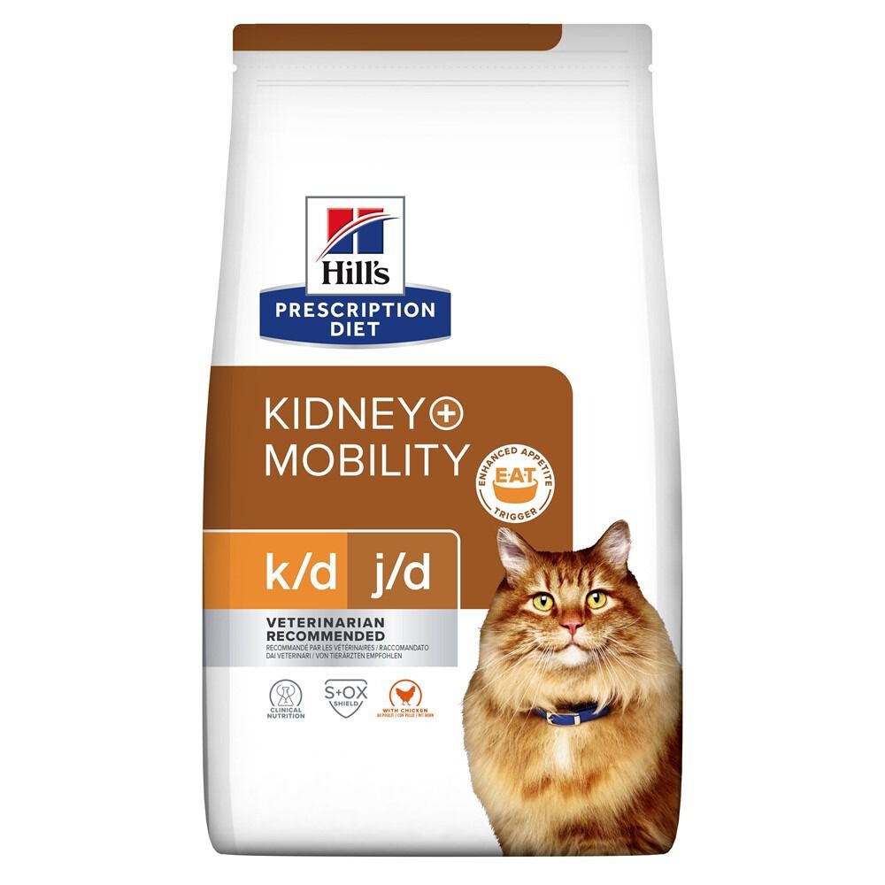 Hill's Prescription Diet Kidney+Mobility - Kattenvoer - Kip - 3 kg