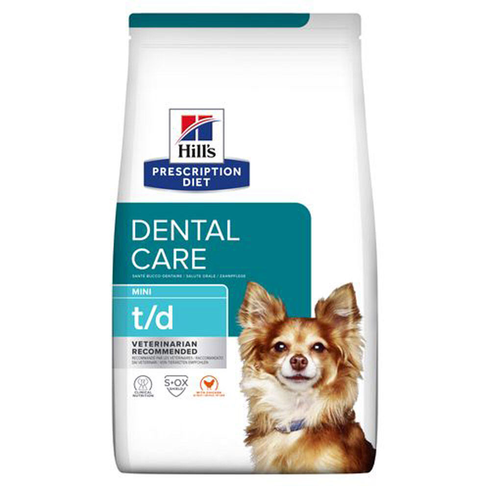 Hill's Prescription Diet t/d Mini Dental Care - Hondenvoer veterinair Hill's Prescription Diet t/d Mini Dental Care - Hondenvoer veterinair