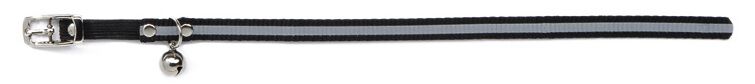 Beeztees Reflecterend - Kattenhalsband - 32 cm - Zwart - 10 mm Beeztees Reflecterend - Kattenhalsband - 32 cm - Zwart - 10 mm