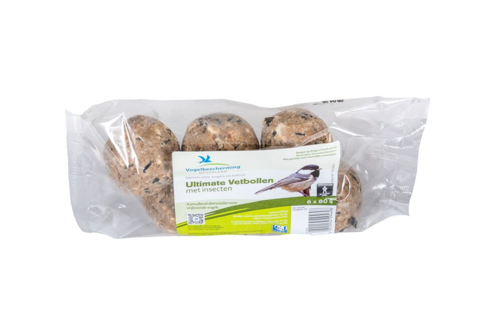 Vogelbescherming Vetbollen - Met insecten - 5.50 cm - 11.50 cm - insecten - 20.00 cm