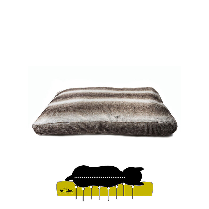 Lex & Max Royal - Orthopedisch Benchkussen - Grijs - 17x120x80 cm