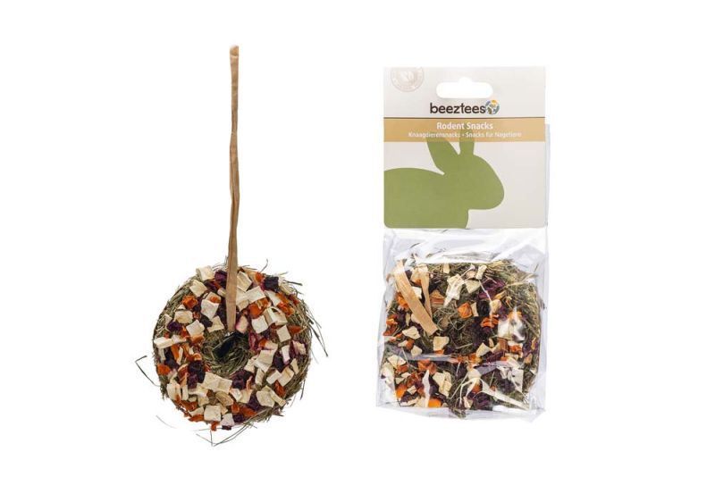 Beeztees Hooi donut - Knaagdiersnack - 65 - wortel