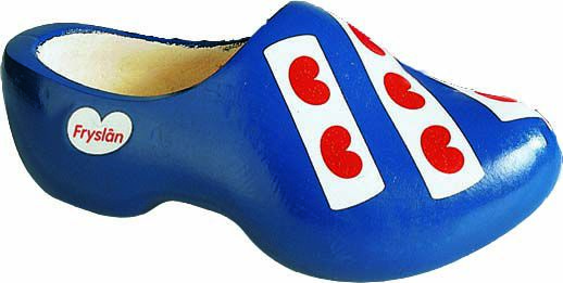 Gevavi Fries - Houten klompen - Blauw - 26 cm/mt 40 Gevavi Fries - Houten klompen - Blauw - 26 cm/mt 40