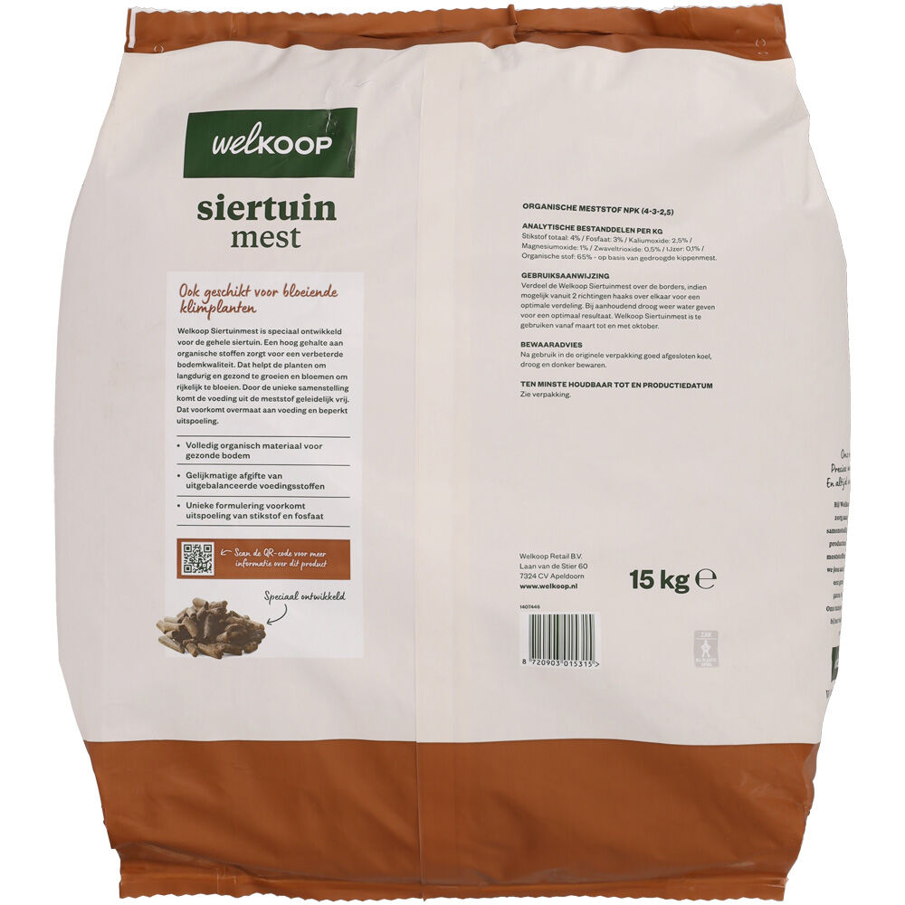 Welkoop - Siertuinmest - 15 kg