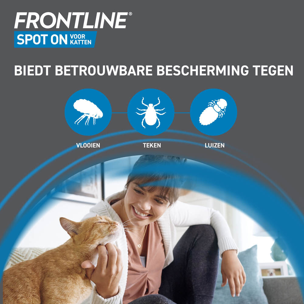 Frontline Spot On - Vlooien en tekenpipet - 3 pipetten