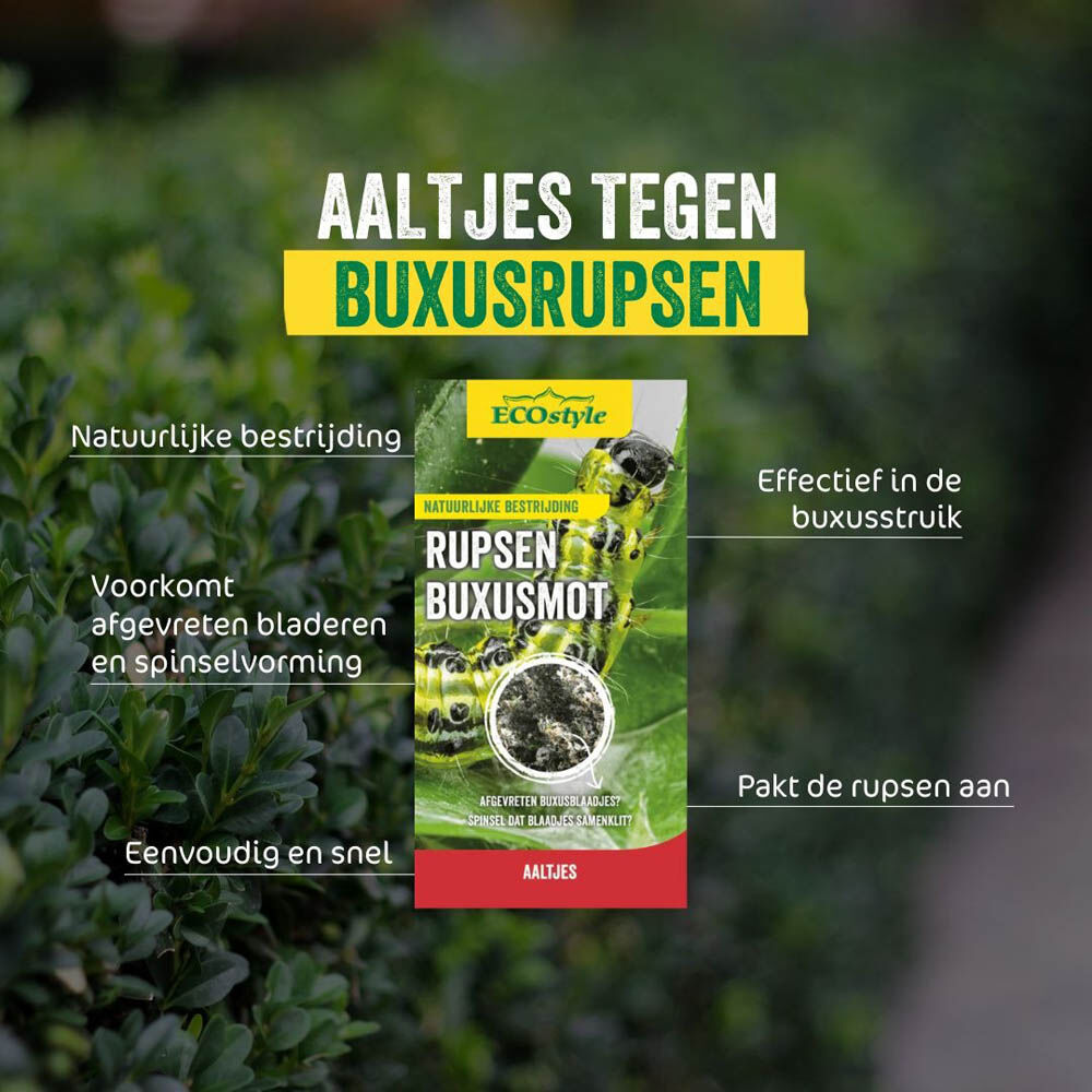 ECOstyle Aaltjes - tegen rupsen buxusmot en fruitmot - 20 m2