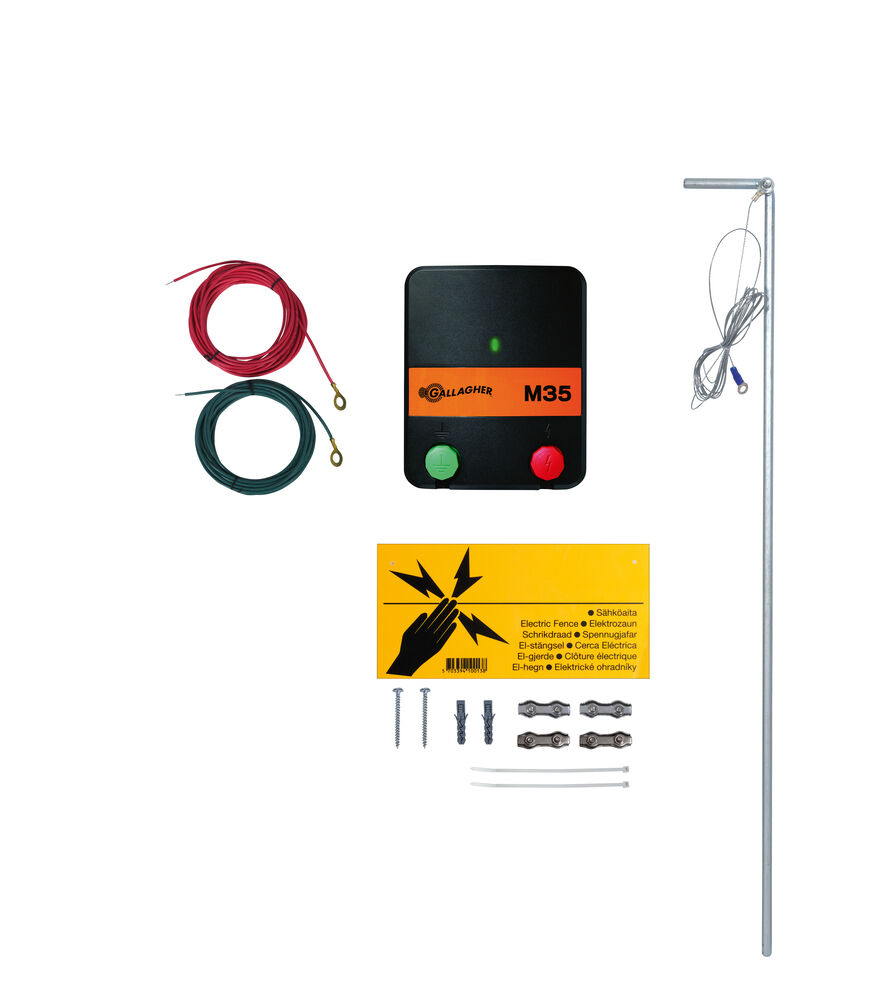 Gallagher Huisdieren starter kit - Schrikdraad - M35 - 230V Gallagher Huisdieren starter kit - Schrikdraad - M35 - 230V