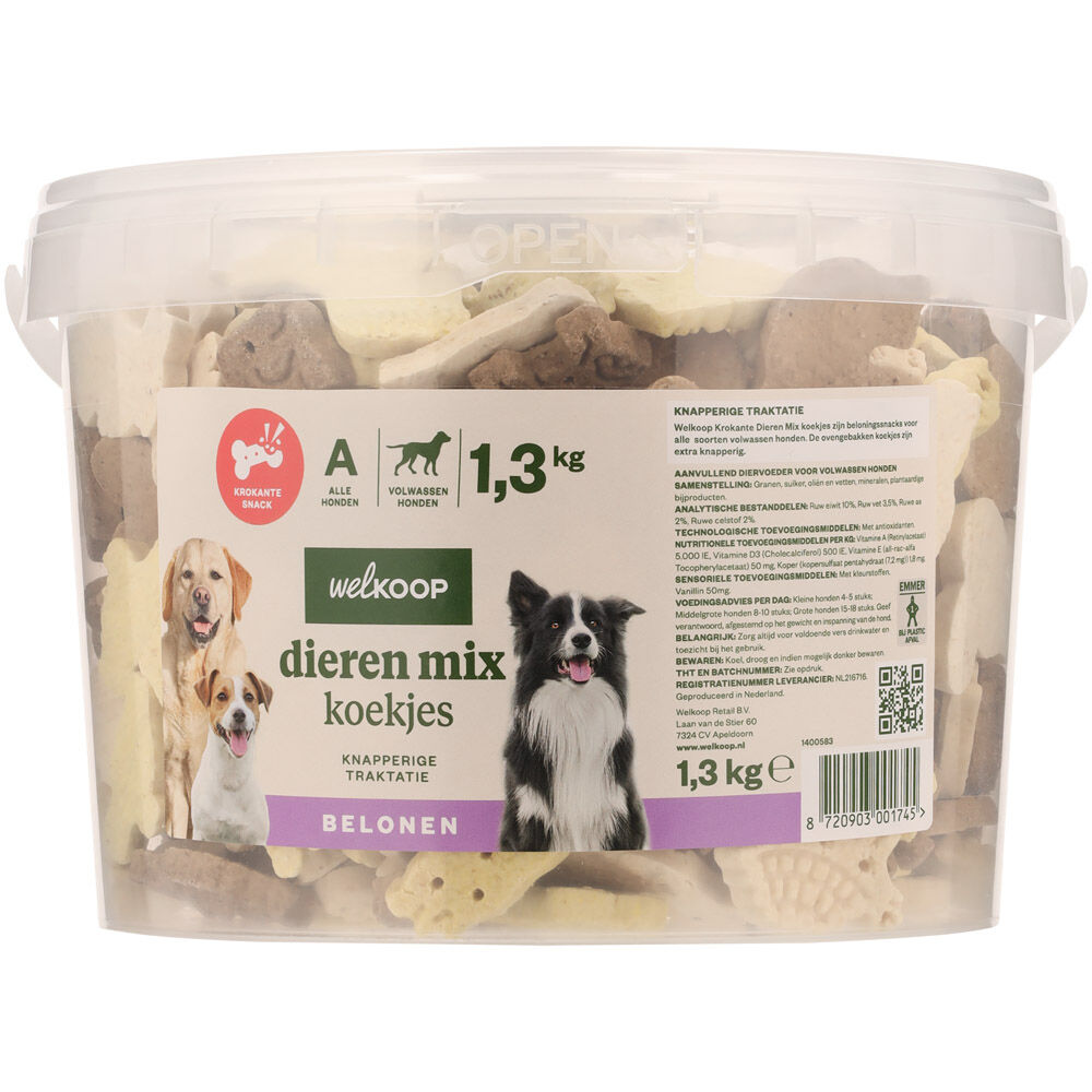 Welkoop Dierenmix - Hondenkoekjes Welkoop Dierenmix - Hondenkoekjes