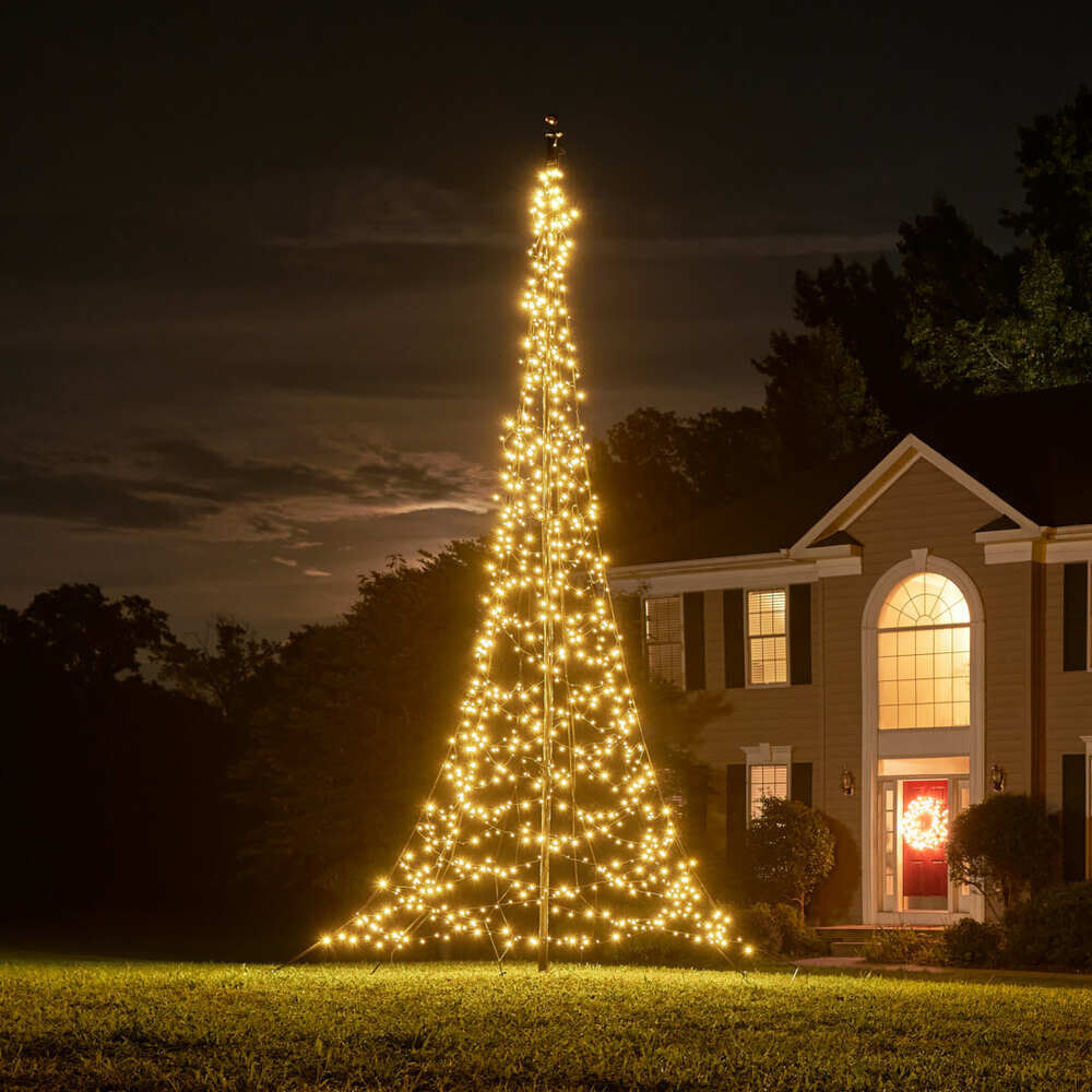 Fairybell Oct - Vlaggenmast kerstboom - 900 - Warm wit