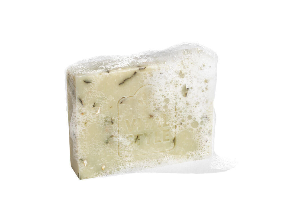 VITALstyle Shampoobar Itch & Oats - Paardenshampoo - 11.00 cm - 180.00 - Olijfgroen - 8.00 cm - 2.50 cm