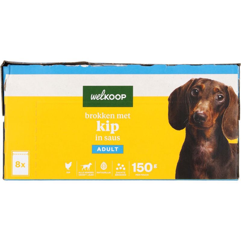 Welkoop Pouch - Hondenvoer - 8x150 gr - 150 - kip