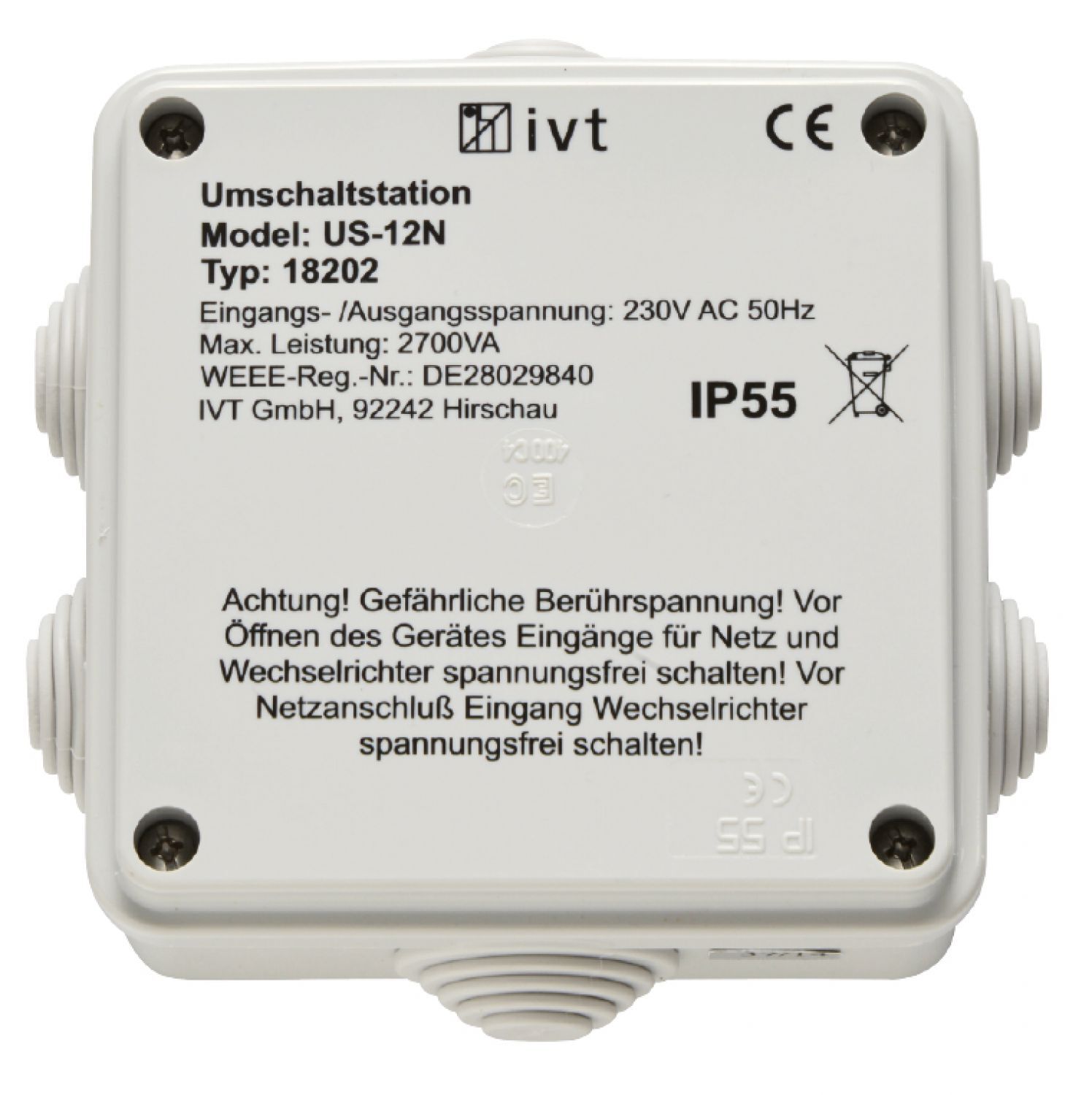 Gallagher Automatic Transfer Switch US-12N - Omschakelautomaat