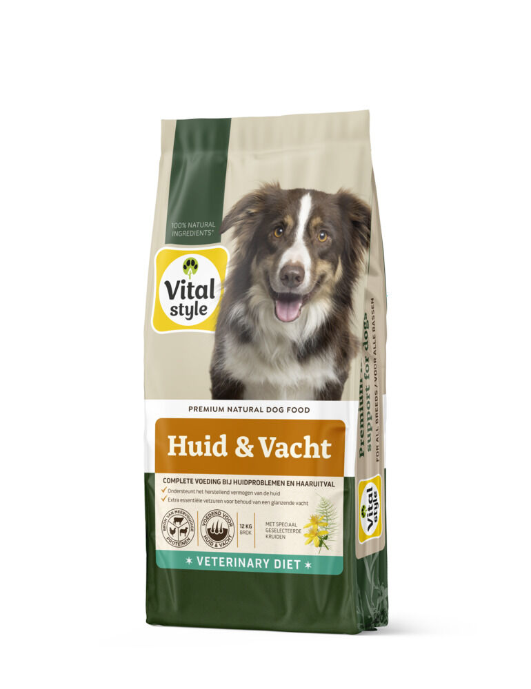 VITALstyle Huid & Vacht - Hondenvoer - 12.00 - rund, varken, lam
