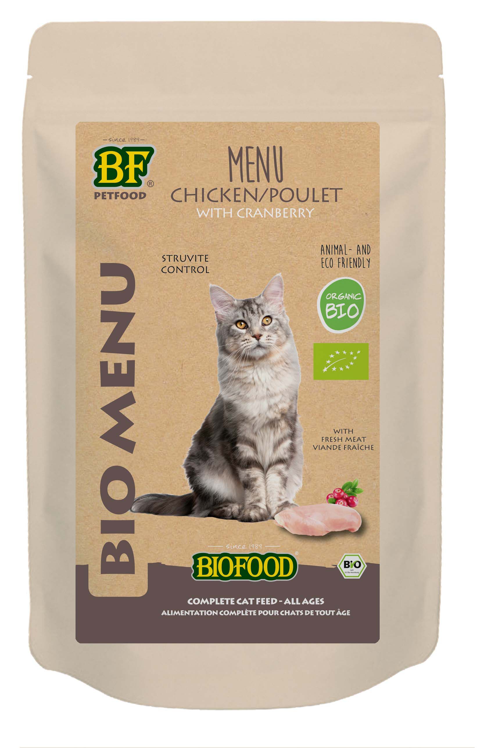 Biofood Biomenu Struvite Control - Kattenvoer - 100 - kip