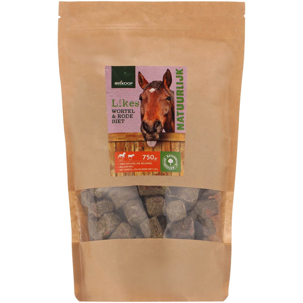 Welkoop Likes - paardensnack - 750 - Wortel& Rode Biet Welkoop Likes - paardensnack - 750 - Wortel& Rode Biet