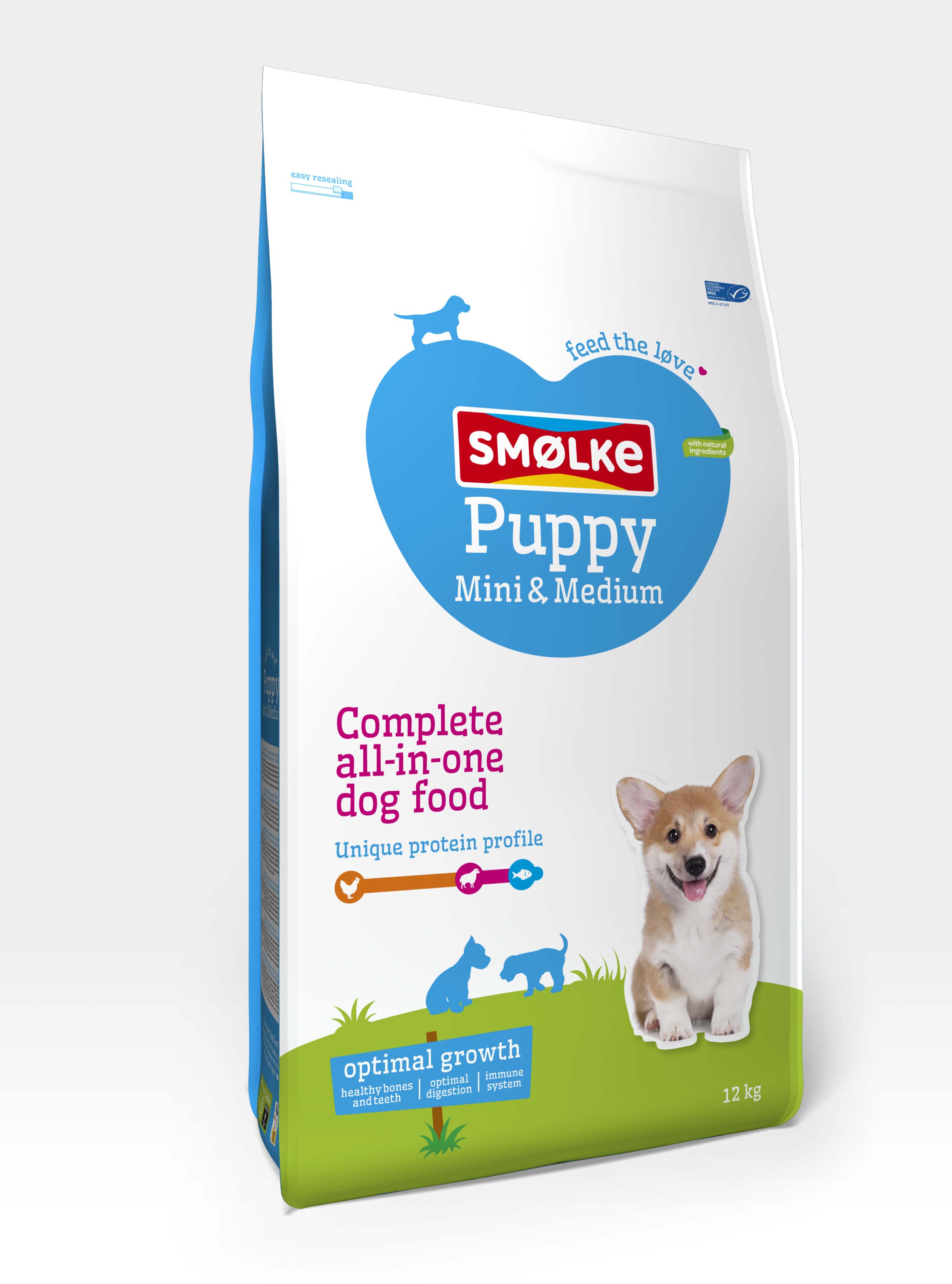 Smölke Puppy Mini-Medium - Hondenvoer - 12.00 - kip, lam, vis