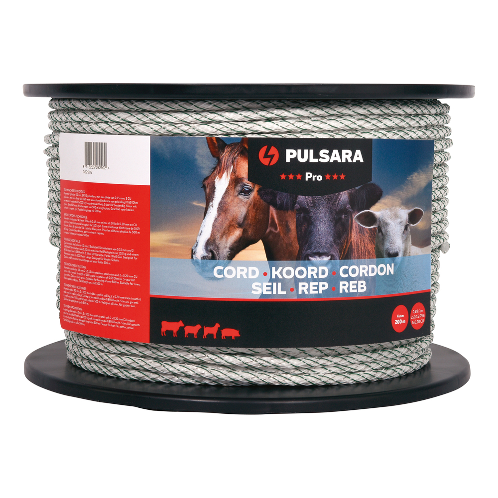 Pulsara Pro 4mm - Schrikkoord - 16.5 cm - 500 - Wit - 20.5 cm - 50000 cm Pulsara Pro 4mm - Schrikkoord - 16.5 cm - 500 - Wit - 20.5 cm - 50000 cm