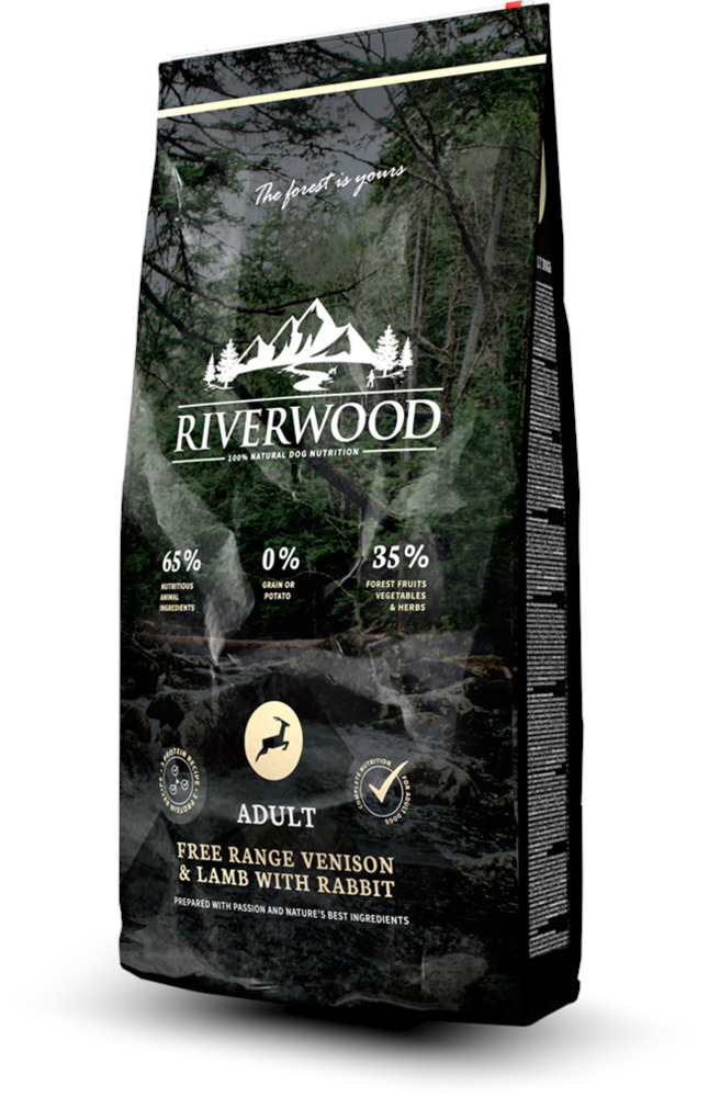 Riverwood  Adult - Hondenvoer - Hert - Lam - 2 kg