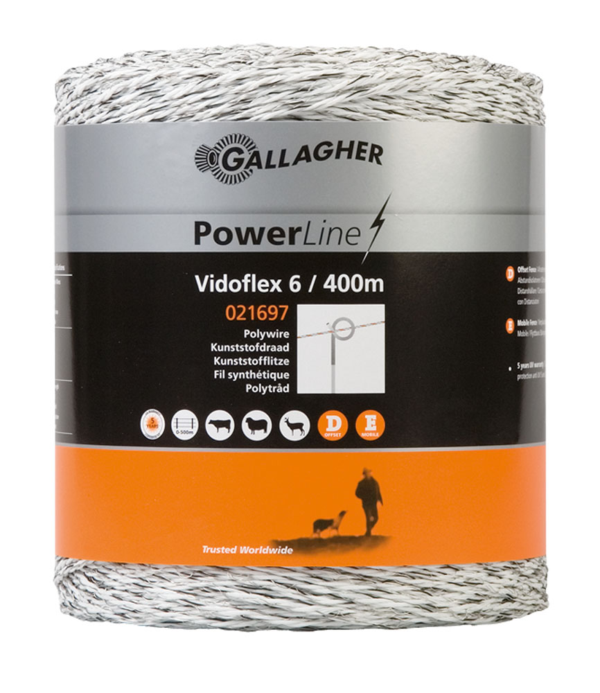 Gallagher Vidoflex 6 - 16 cm - 400 - Wit - 16 cm - 40000 cm Gallagher Vidoflex 6 - 16 cm - 400 - Wit - 16 cm - 40000 cm