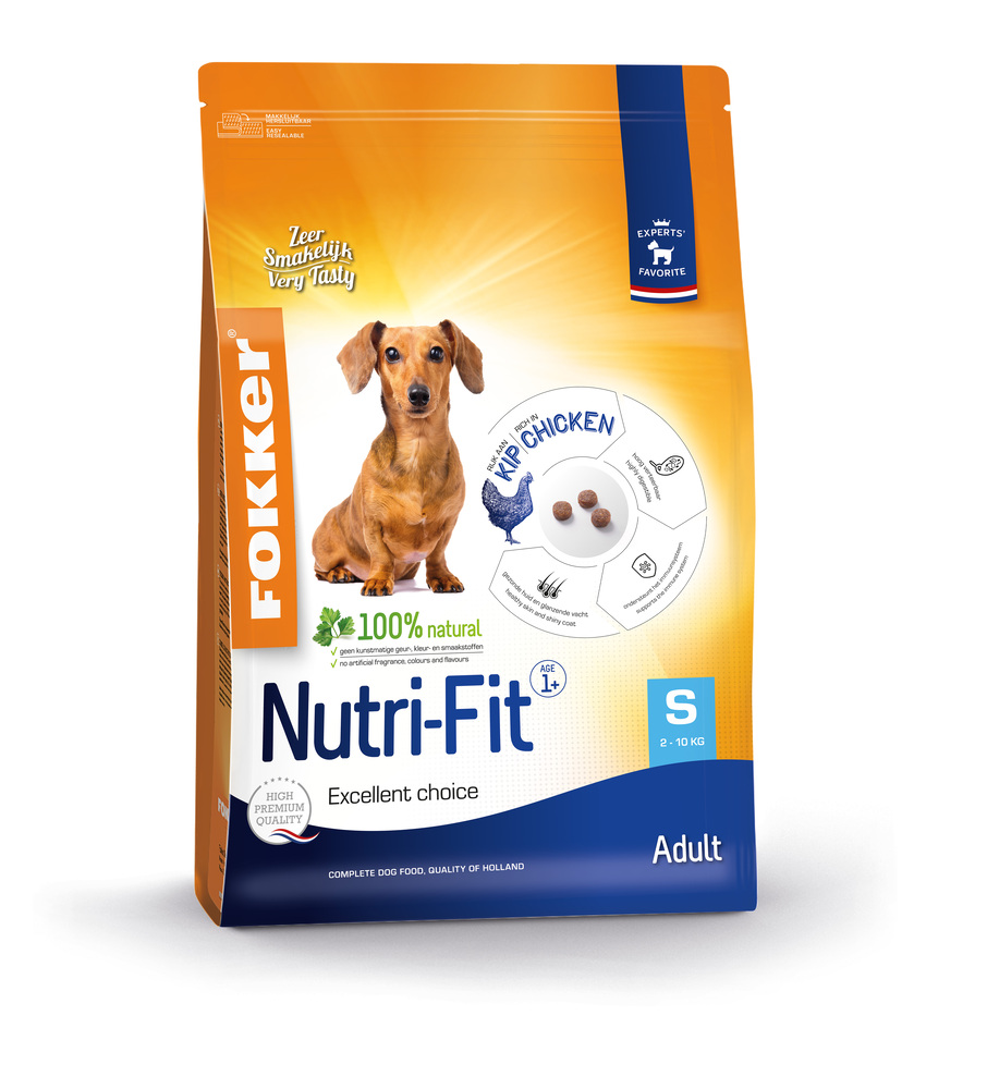 Fokker Nutri-Fit S - Hondenvoer - 7.00 - kip, rijst