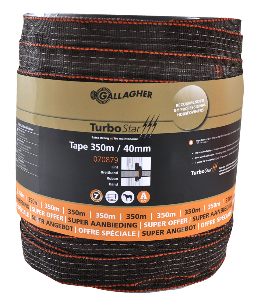 Gallagher TurboStar 40mm - Schriklint - 31.5 cm - 350 - Terra - 27 cm - 35000 cm Gallagher TurboStar 40mm - Schriklint - 31.5 cm - 350 - Terra - 27 cm - 35000 cm