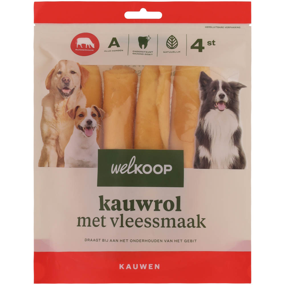 Welkoop - Kauwrol met Vleessmaak - 600.00 - rund Welkoop - Kauwrol met Vleessmaak - 600.00 - rund