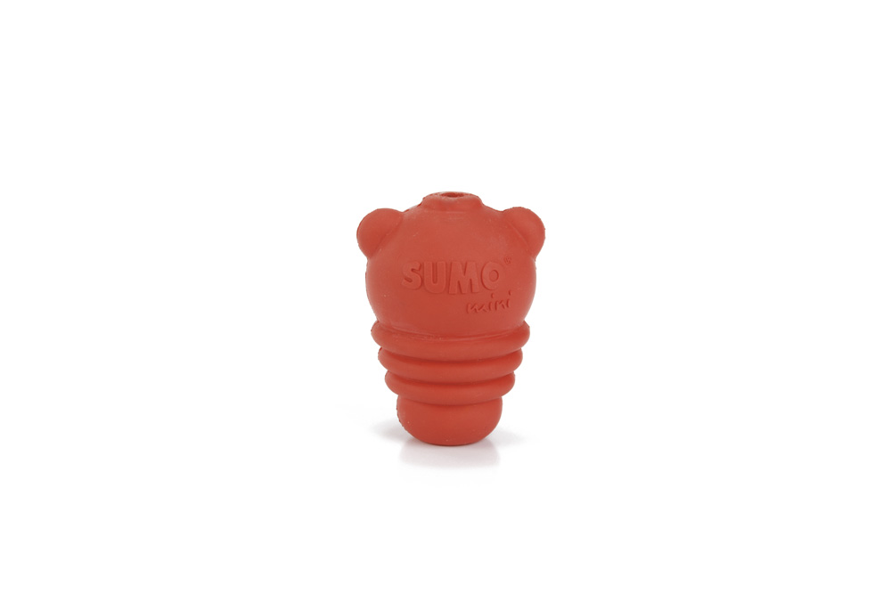 Beeztees Sumo Play Mini - Vulbaar Hondenspeelgoed - rood - 14.5x5.5x4.5 cm - XS Beeztees Sumo Play Mini - Vulbaar Hondenspeelgoed - rood - 14.5x5.5x4.5 cm - XS