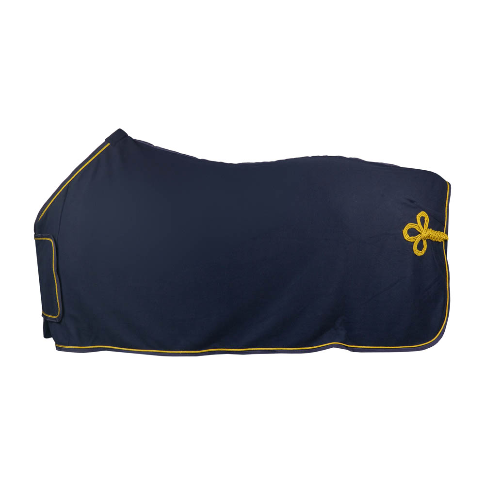 Horka Zweetdeken - met Ornament - 1.00 cm - Blauw/Goud - 1.00 cm - 125/175 - 1.00 cm