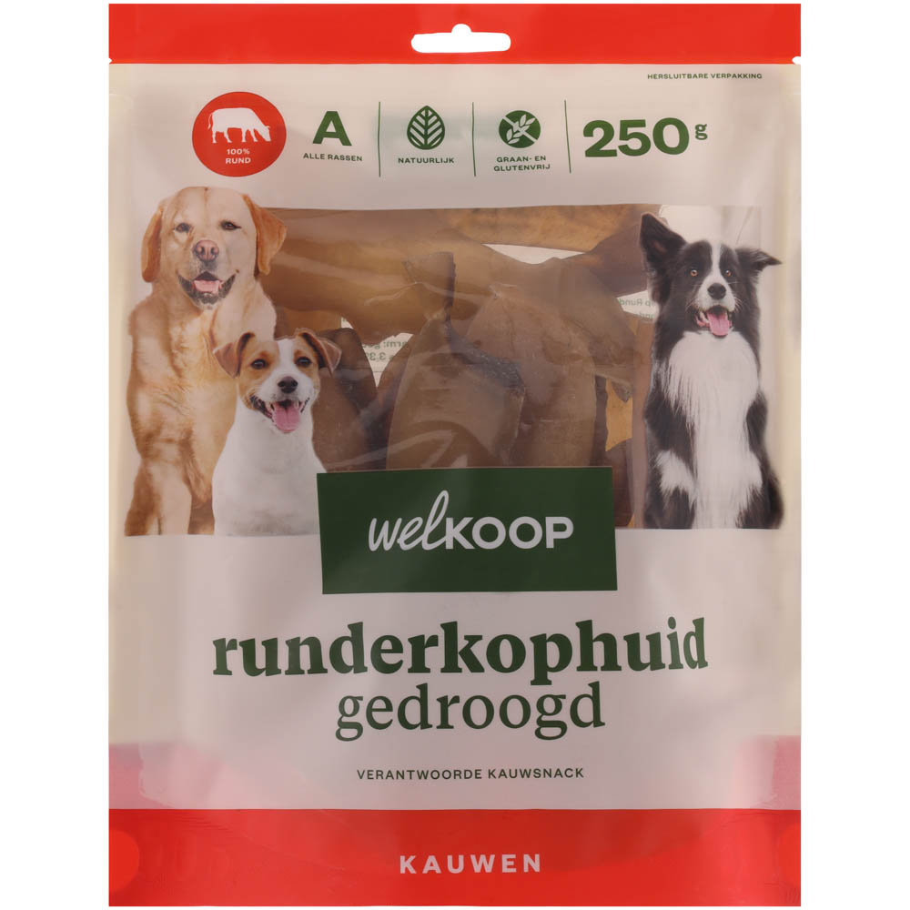 Welkoop - Runderkophuid Gedroogd - 250.00 - rund Welkoop - Runderkophuid Gedroogd - 250.00 - rund
