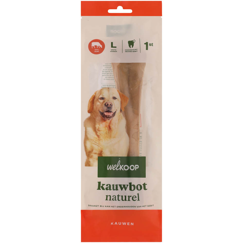 Welkoop - Kauwbot - Naturel - rund - L Welkoop - Kauwbot - Naturel - rund - L