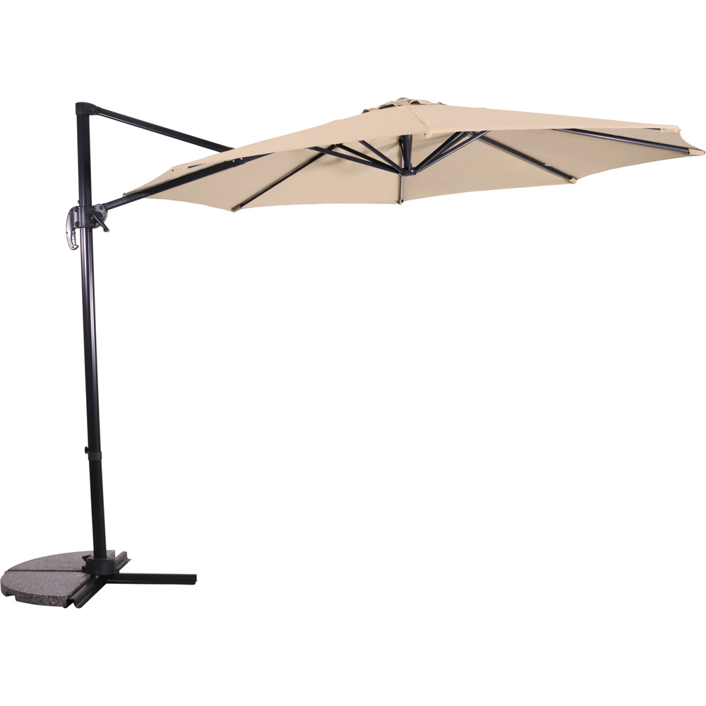 Lesli Living Libra - Zweefparasol - Ecru - 1.00x1.00x1.00 cm - 300.00 cm Lesli Living Libra - Zweefparasol - Ecru - 1.00x1.00x1.00 cm - 300.00 cm