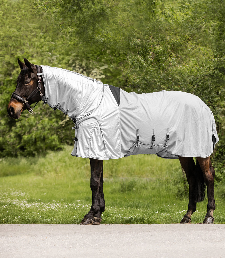 Waldhausen Pro - Eczeemdeken - Paardendeken - 1.00 cm - Zilver - 1.00 cm - 135/185 - 1.00 cm