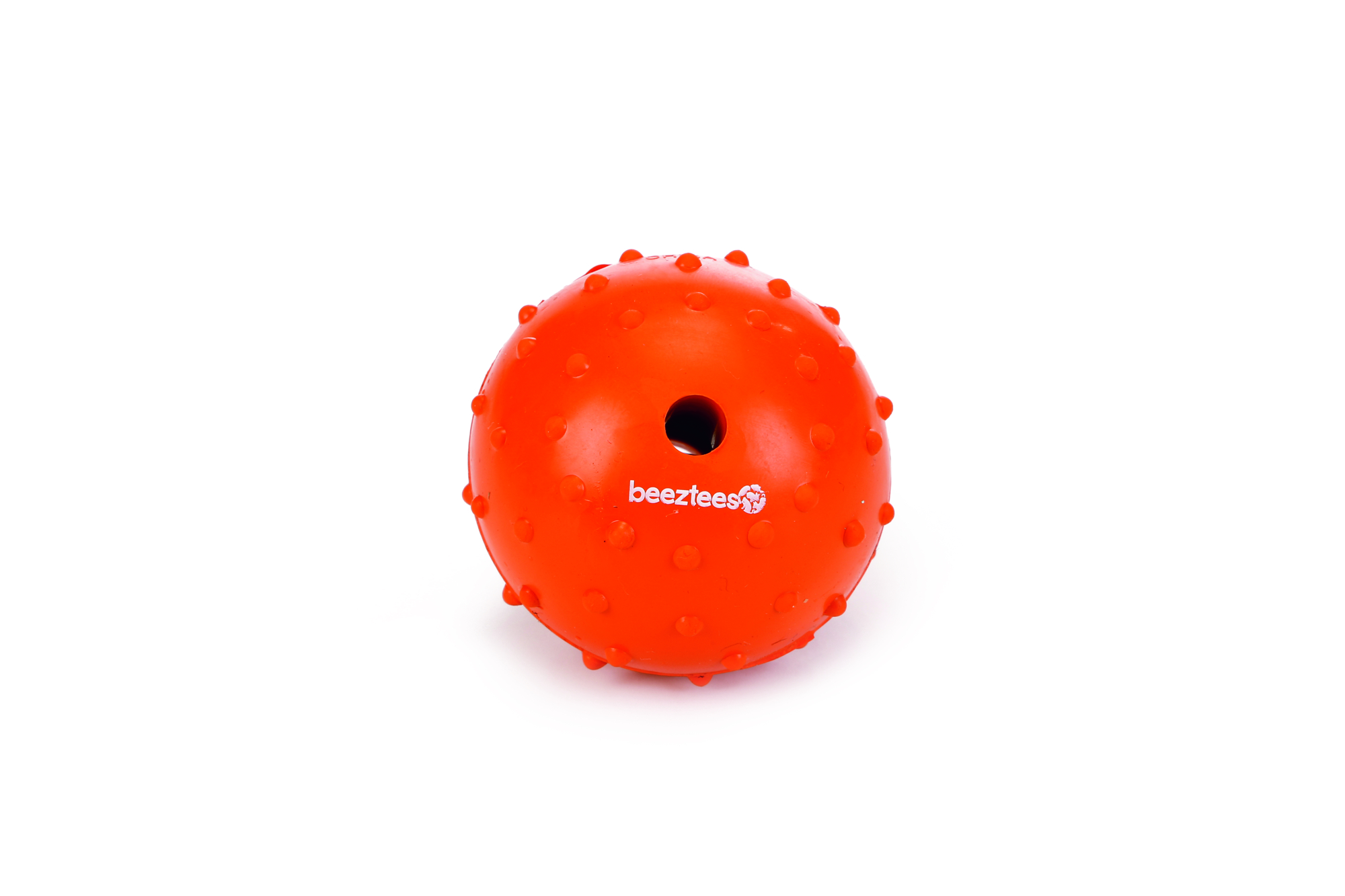 Beeztees Bal en Bel - Hondenspeelgoed - oranje - 15.5x7x2 cm Beeztees Bal en Bel - Hondenspeelgoed - oranje - 15.5x7x2 cm