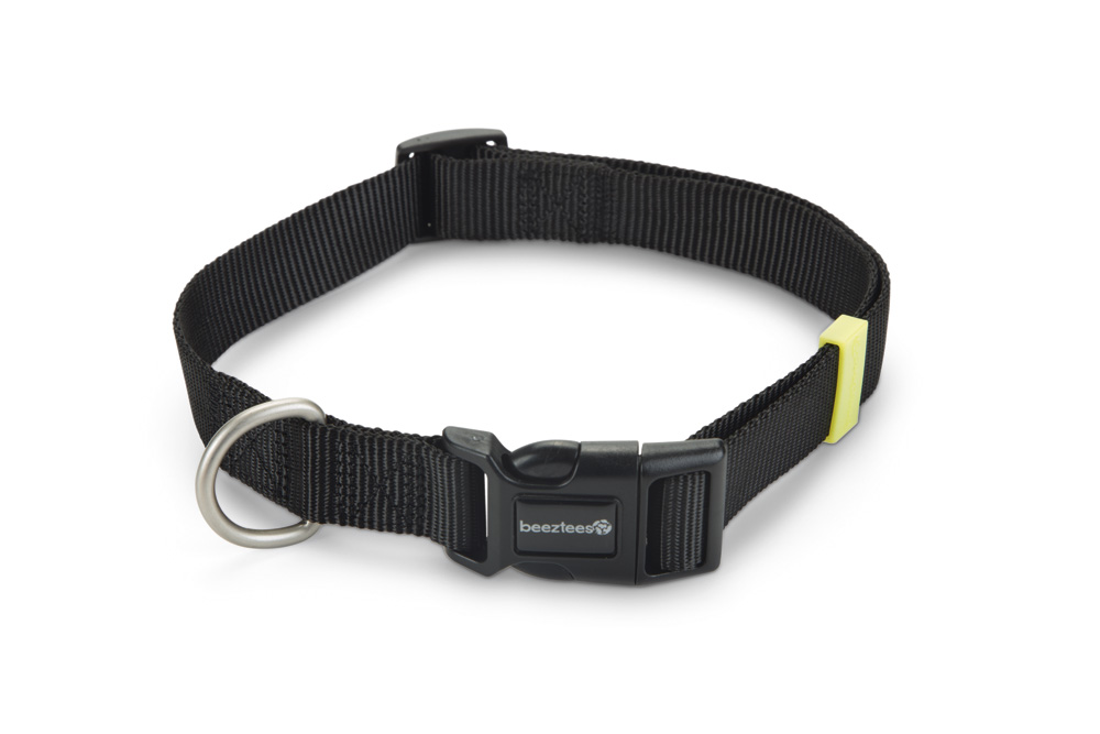 Beeztees Uni - Halsband Honden - zwart - 48 tot 70 cm Beeztees Uni - Halsband Honden - zwart - 48 tot 70 cm
