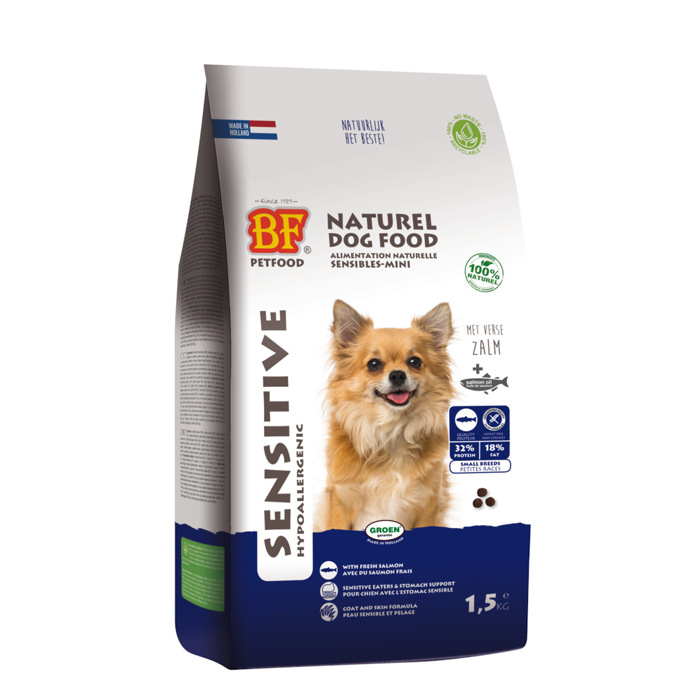 BF Petfood Sensitive Small Breed - Hondenvoer - 1.50 - zalm