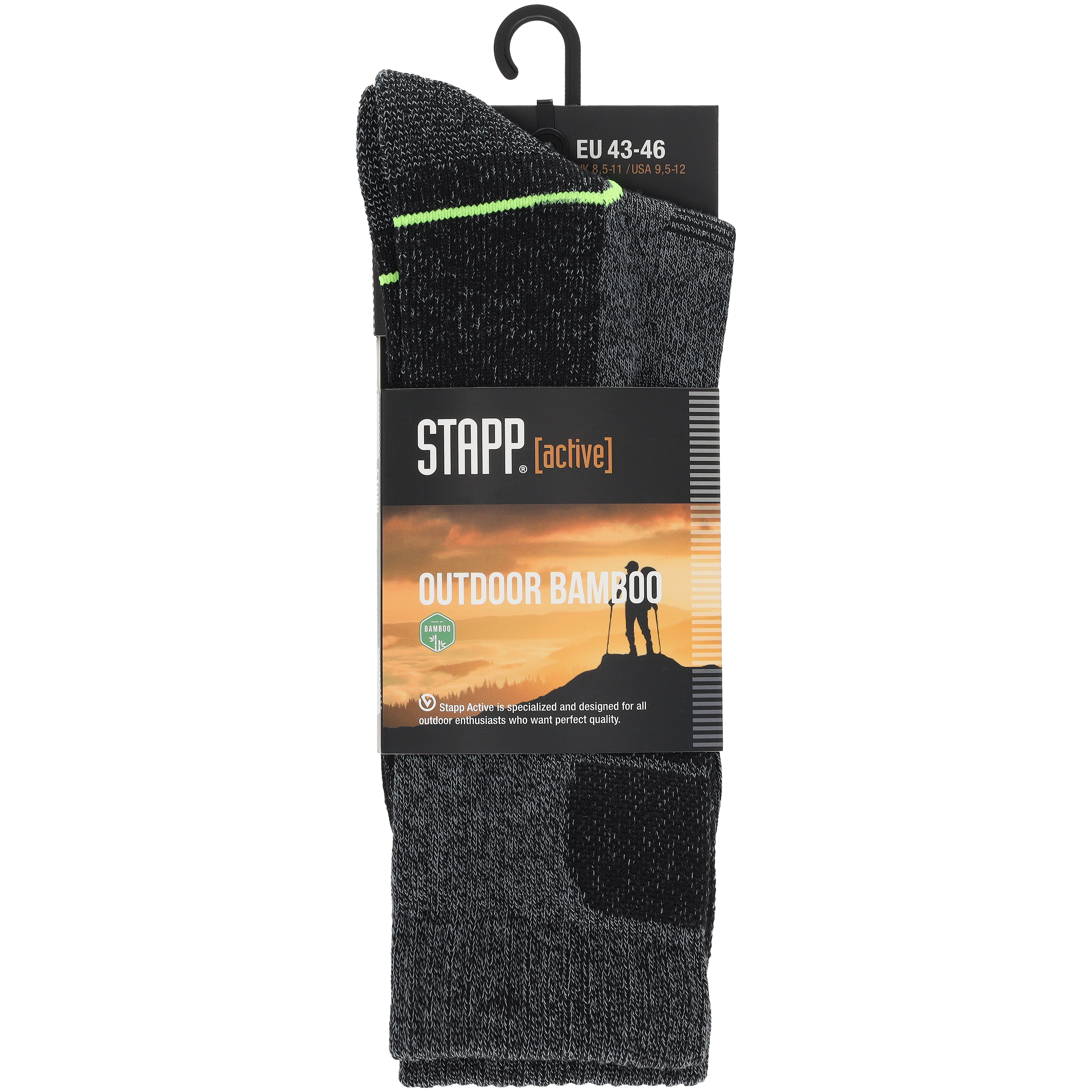 STAPP Outdoor bamboo  - Wandelsokken - Zwart - 35-38 STAPP Outdoor bamboo  - Wandelsokken - Zwart - 35-38
