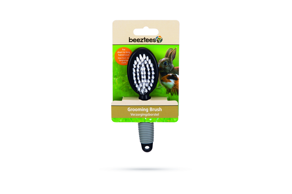 Beeztees Combi - Verzorgingsborstel - Zwart/grijs - 17.5x9x3.5 cm Beeztees Combi - Verzorgingsborstel - Zwart/grijs - 17.5x9x3.5 cm