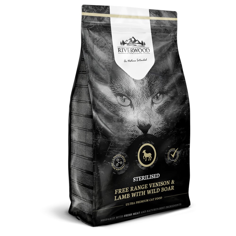 Riverwood Sterilised - Kattenvoer - 2.00 - lam, hert