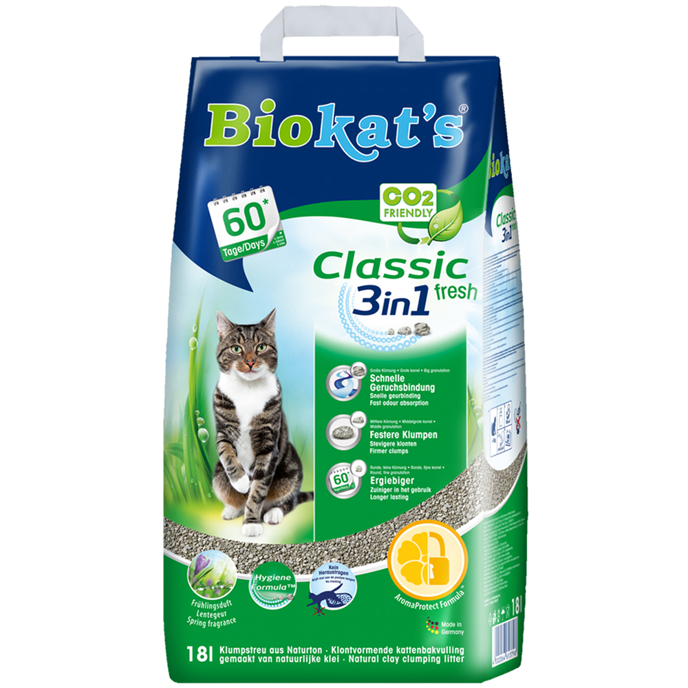 Biokat's Classic Fresh 3in1 - Kattenbakvulling - 18 Biokat's Classic Fresh 3in1 - Kattenbakvulling - 18