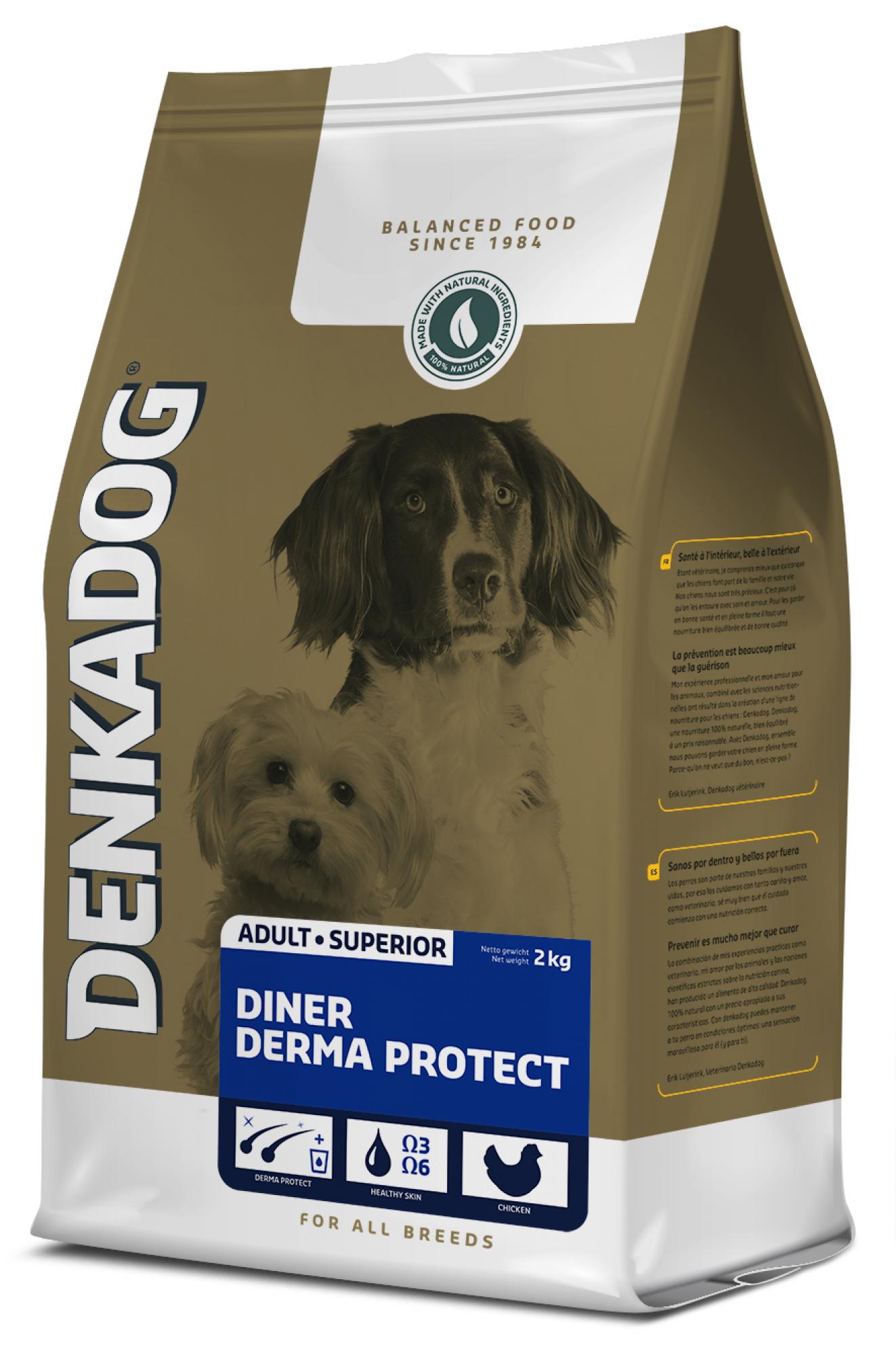 Denkadog Diner Derma Protect- Hondenvoer - 10.00 - kip, rund