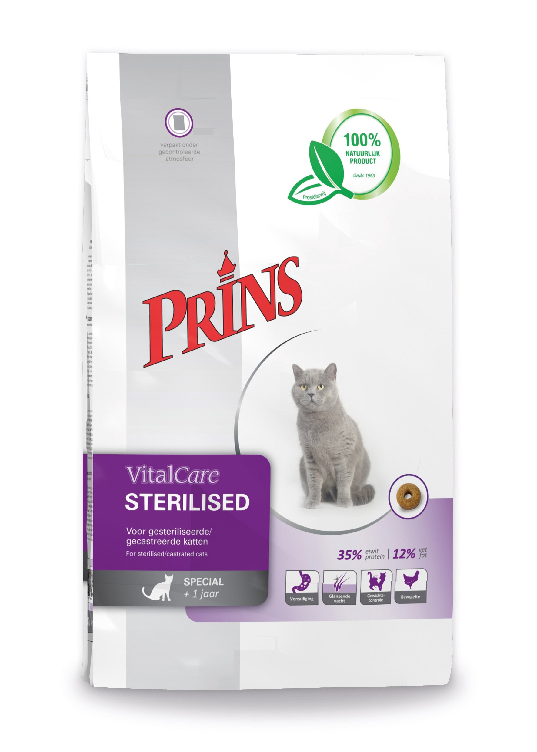 Prins Vital Care Sterilised - Kattenvoer - Kip - 1,5 kg