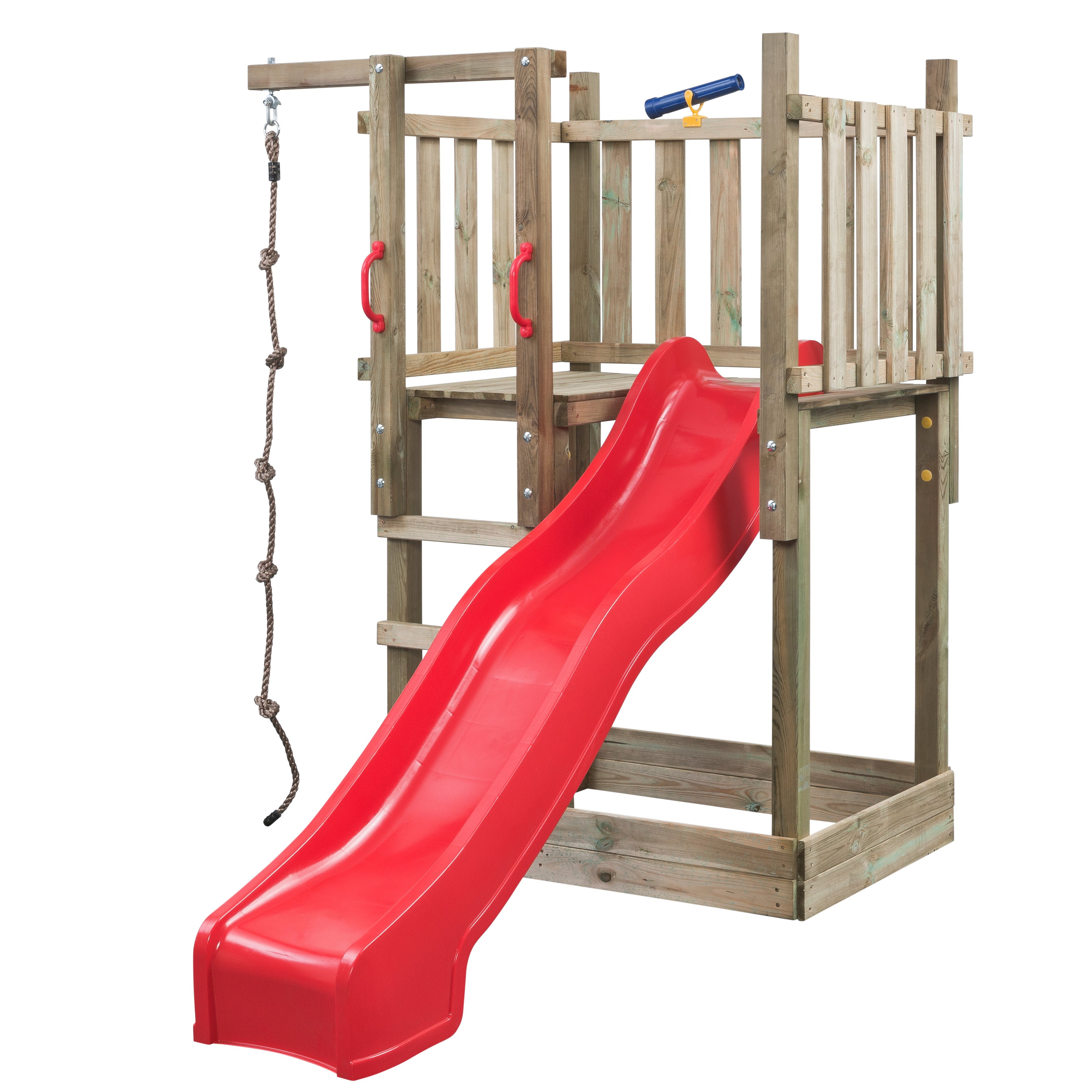 Swing King Mario - Speeltoren - Rood - Hout Swing King Mario - Speeltoren - Rood - Hout