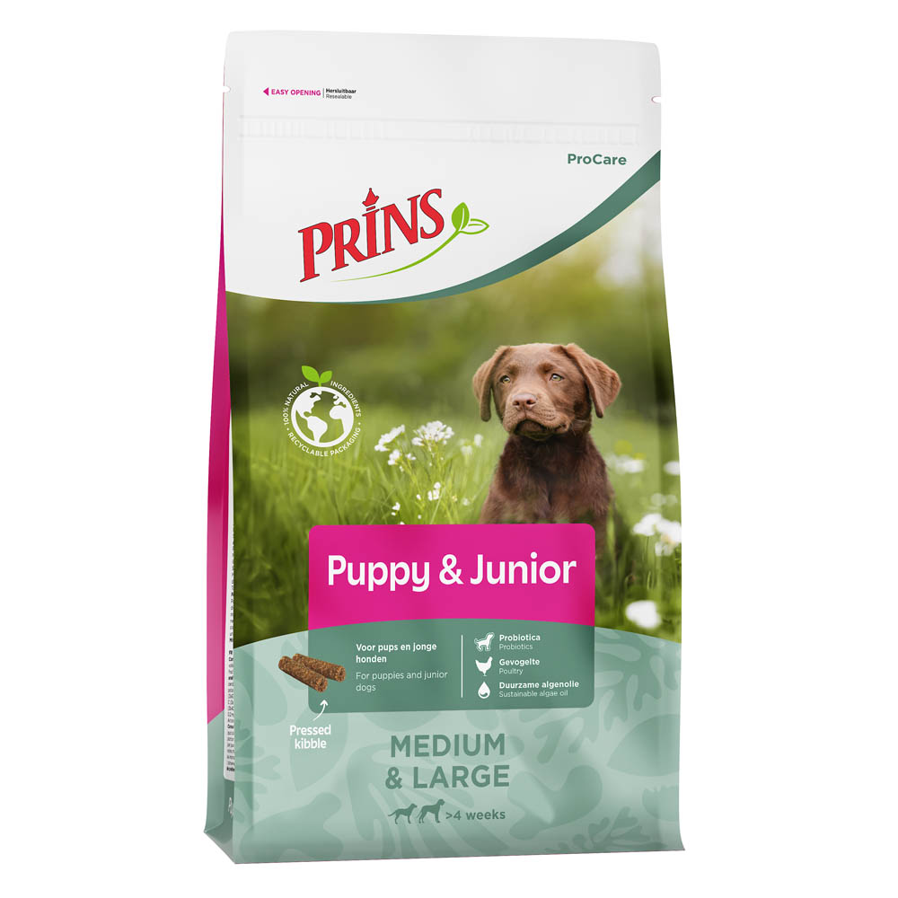 Prins ProCare Puppy & Junior Medium & Large - Hondenvoer - 12 - gevogelte Prins ProCare Puppy & Junior Medium & Large - Hondenvoer - 12 - gevogelte