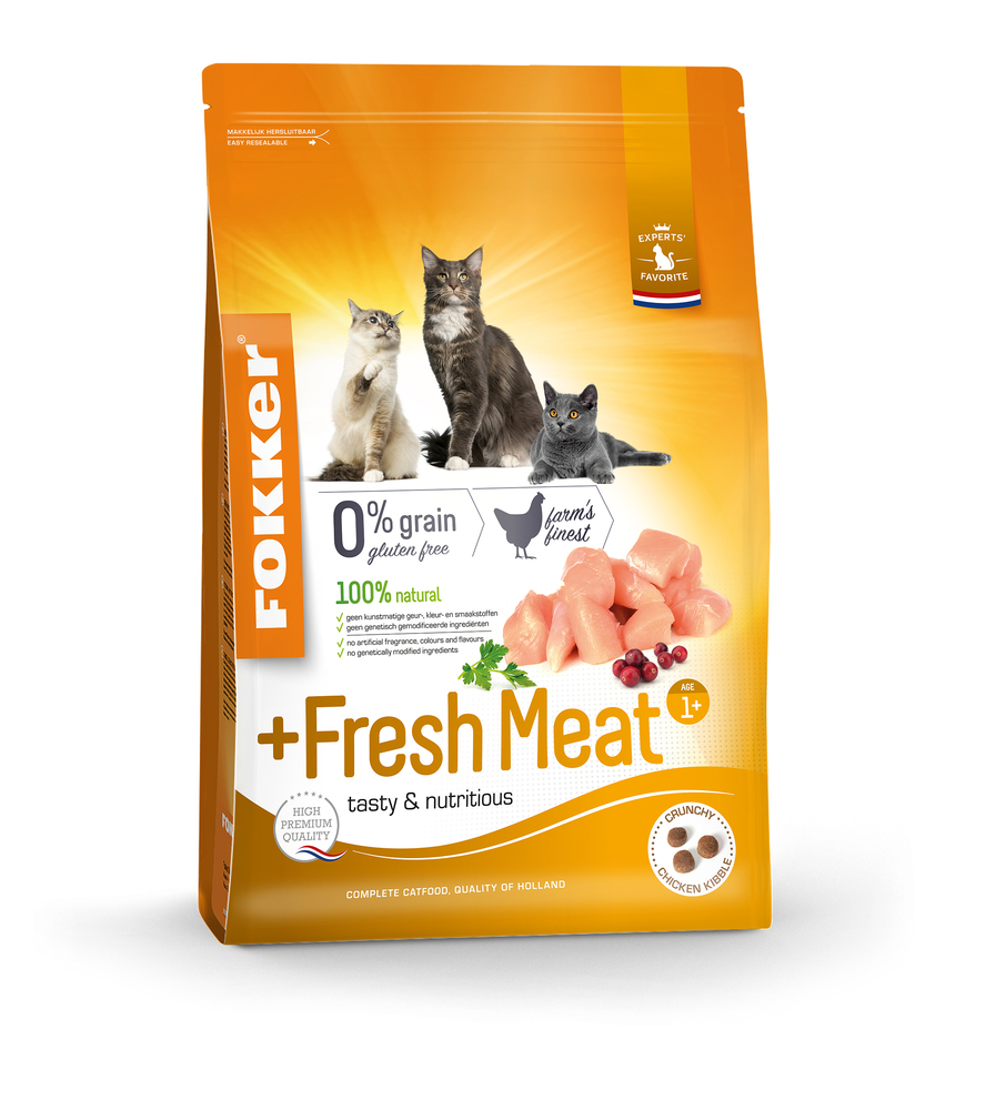 Fokker Fresh Meat - Kattenvoer - 7.00 - kip
