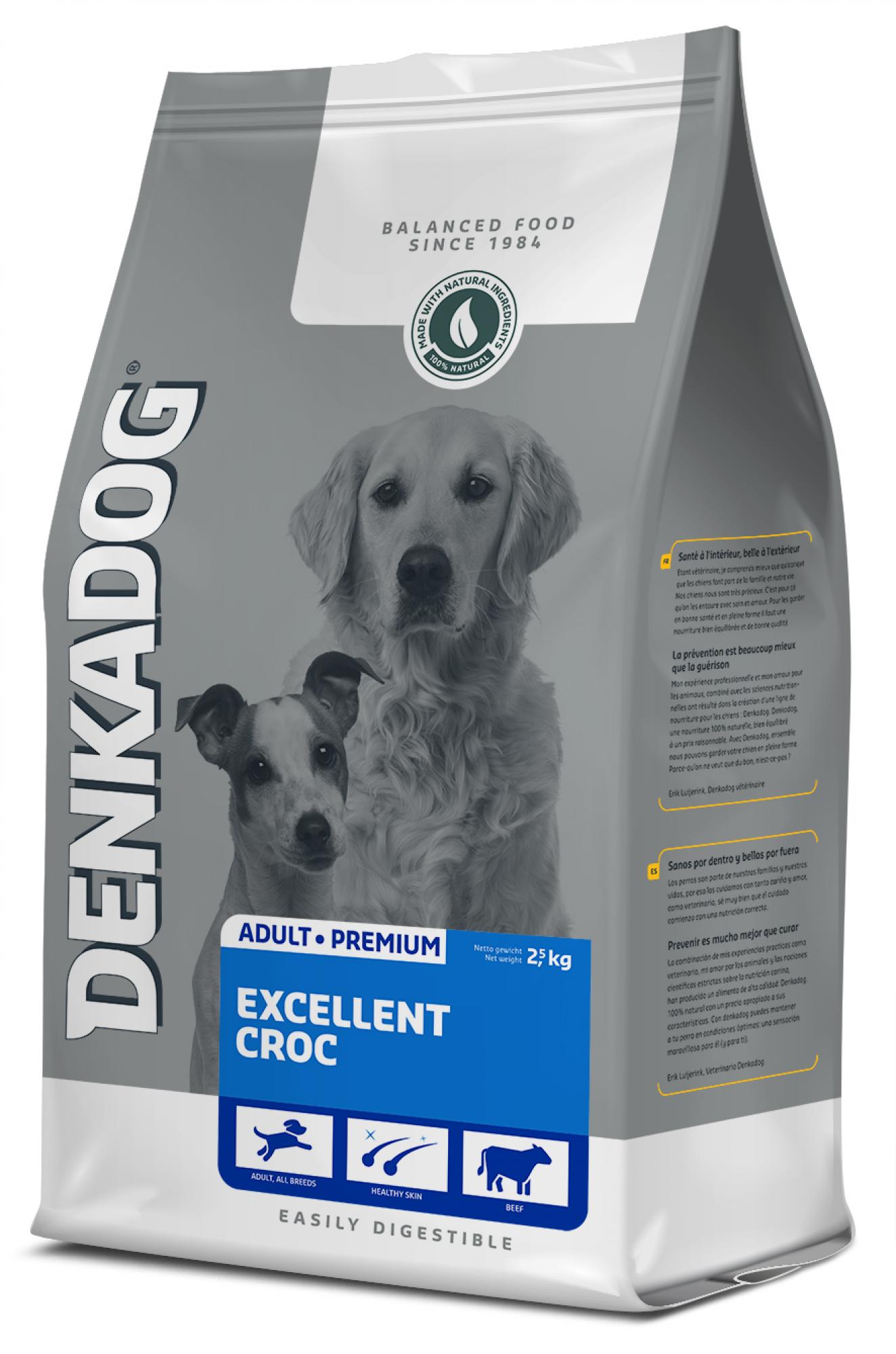 Denkadog Excellent Croc- Hondenvoer - 12.50 - rund