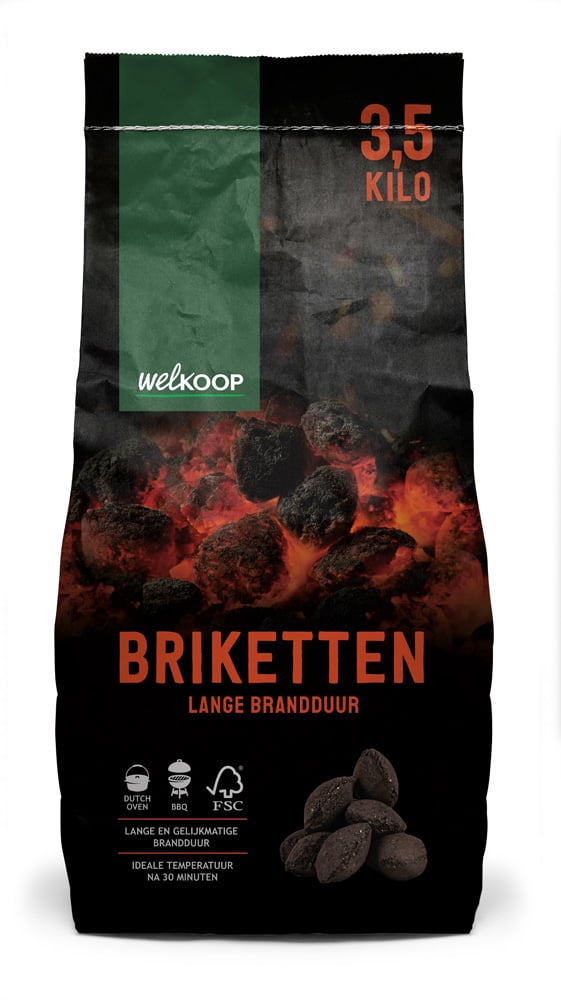 Welkoop Briketten - BBQ brandstoffen - 3500 Welkoop Briketten - BBQ brandstoffen - 3500