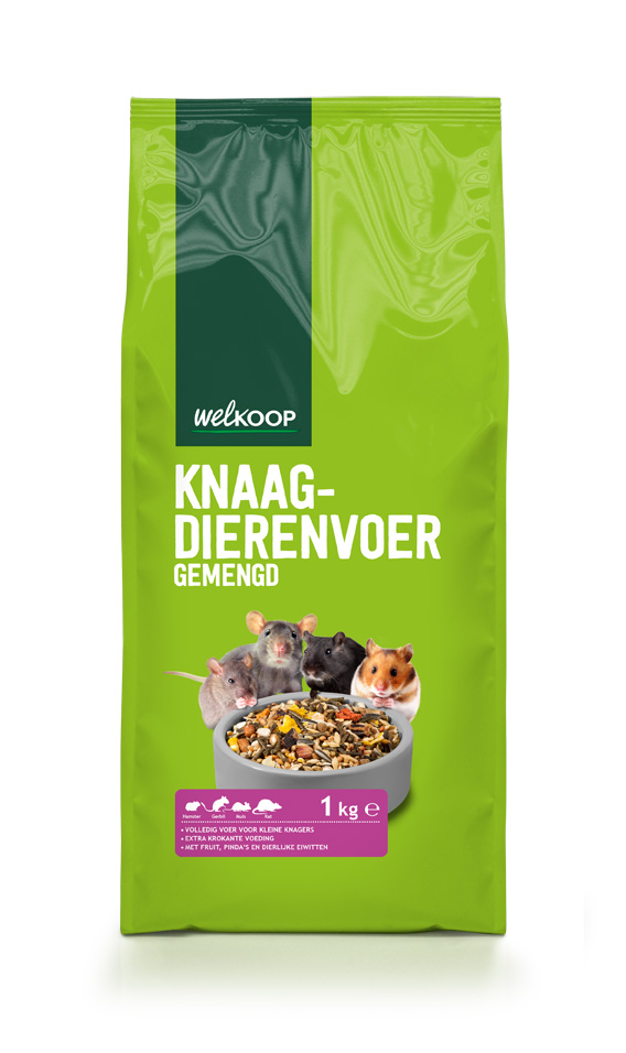 Welkoop Gemengd Knaagdiervoer - 1 Welkoop Gemengd Knaagdiervoer - 1