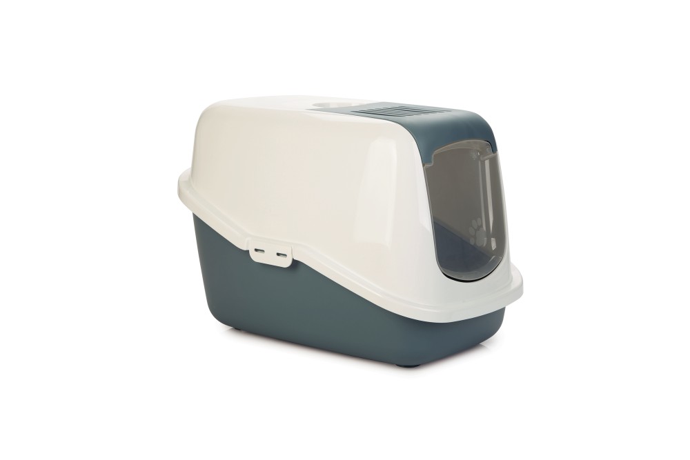 Savic Nestor - Kattenbak - Blauw Wit - 39x39x56 cm Savic Nestor - Kattenbak - Blauw Wit - 39x39x56 cm