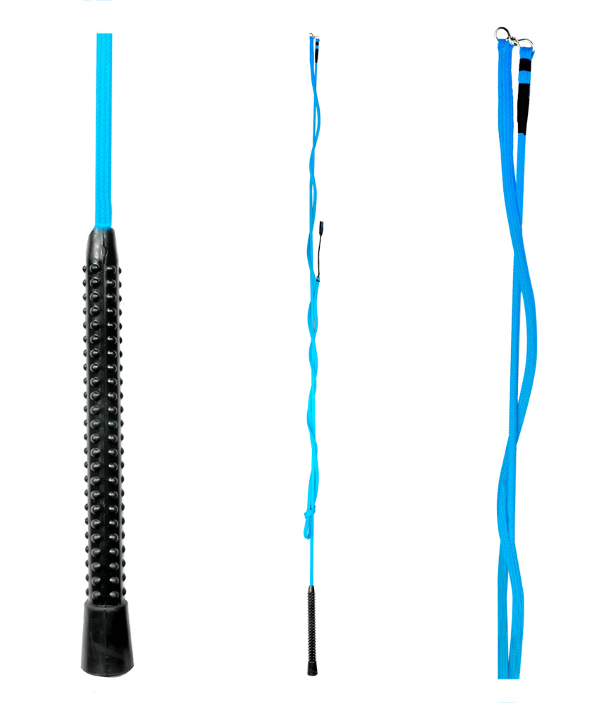 Waldhausen - Longeerzweep - Blauw - 180 cm Waldhausen - Longeerzweep - Blauw - 180 cm