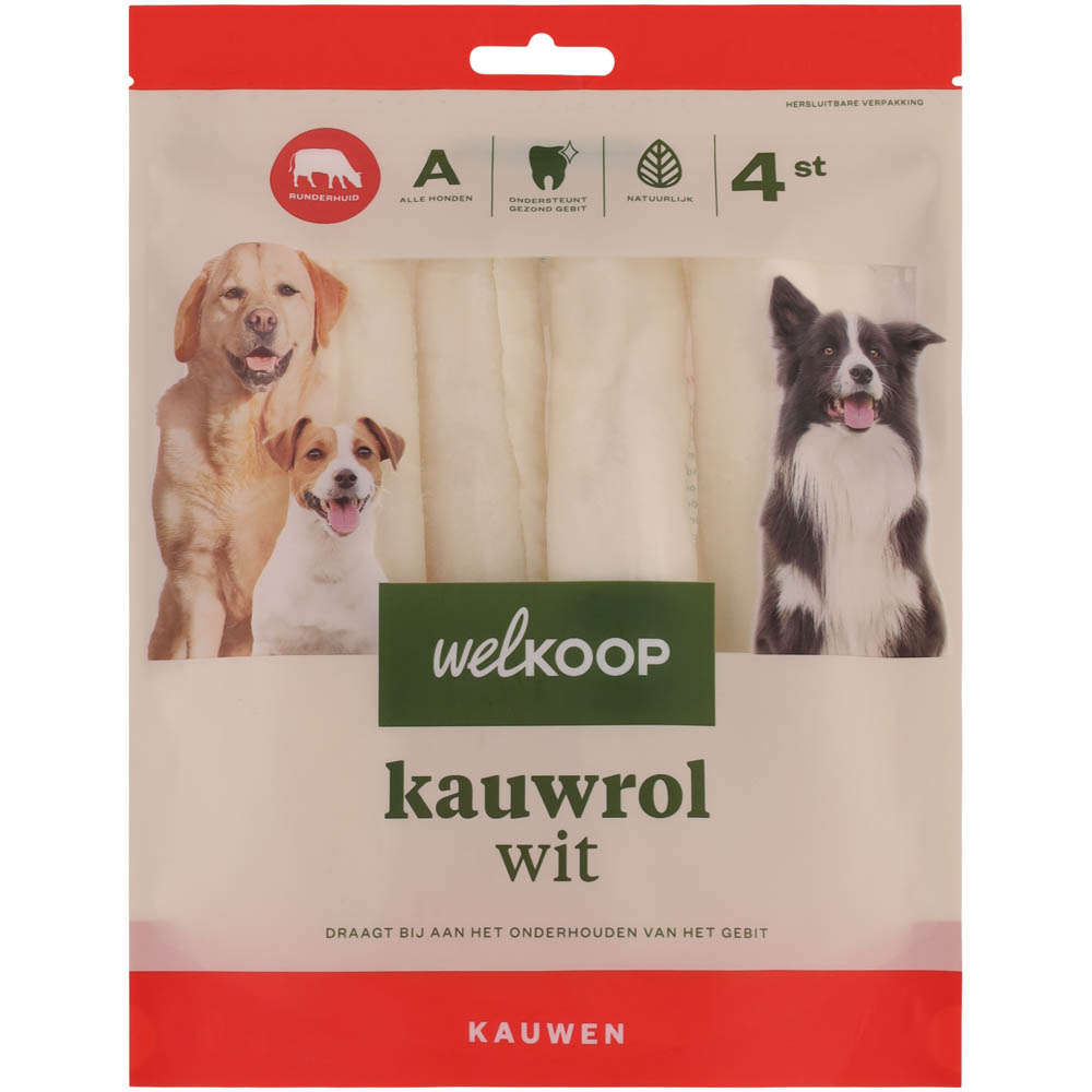 Welkoop - Kauwrol - Wit - 400.00 - rund Welkoop - Kauwrol - Wit - 400.00 - rund